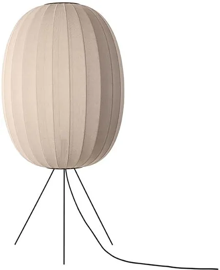 Made By Hand Knit-Wit High/Oval Gulvlampe Ø65 Sand Stone