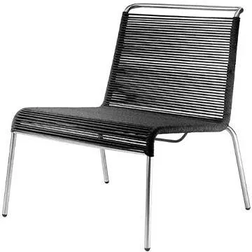 FDB Møbler M20L Teglgård lounge snorestol - Sort