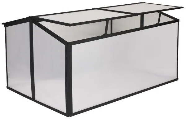 Minidrivhus sort 120x80x57cm